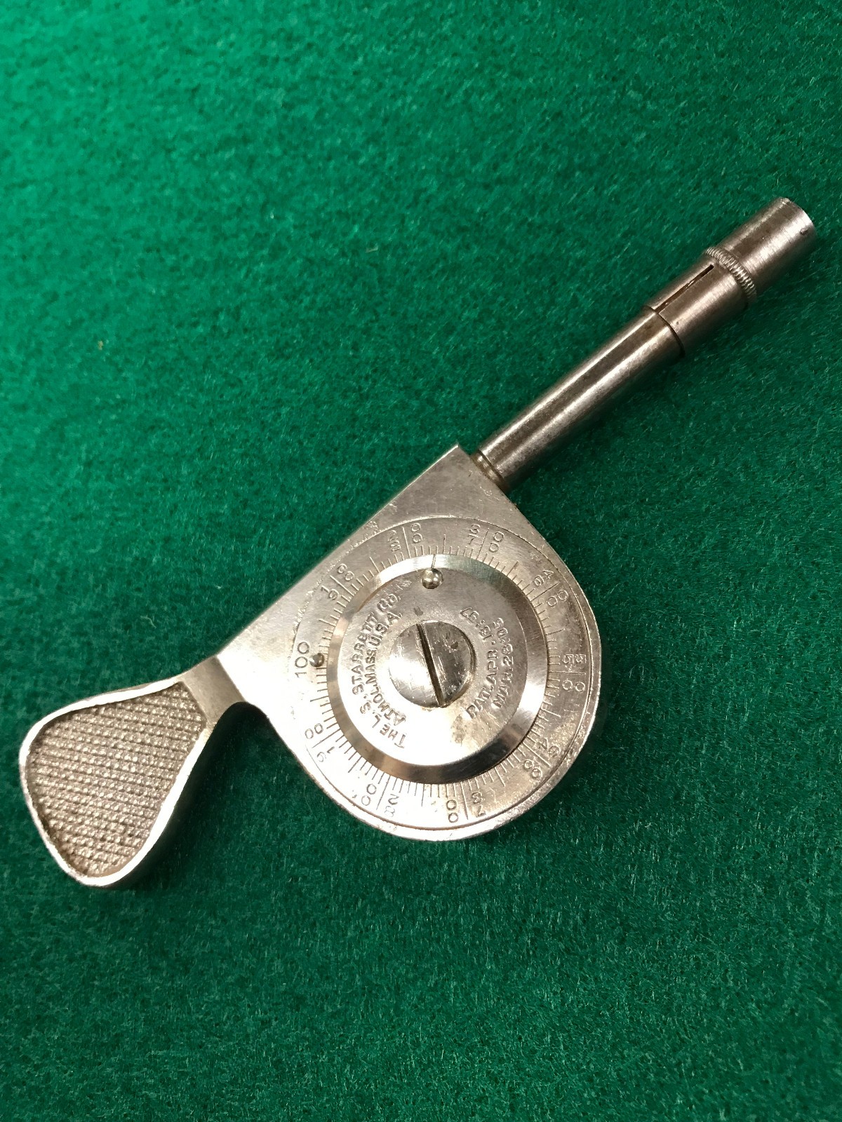 Vintage L S STARRETT CO Athol Mass. Machinist High Speed Indicator