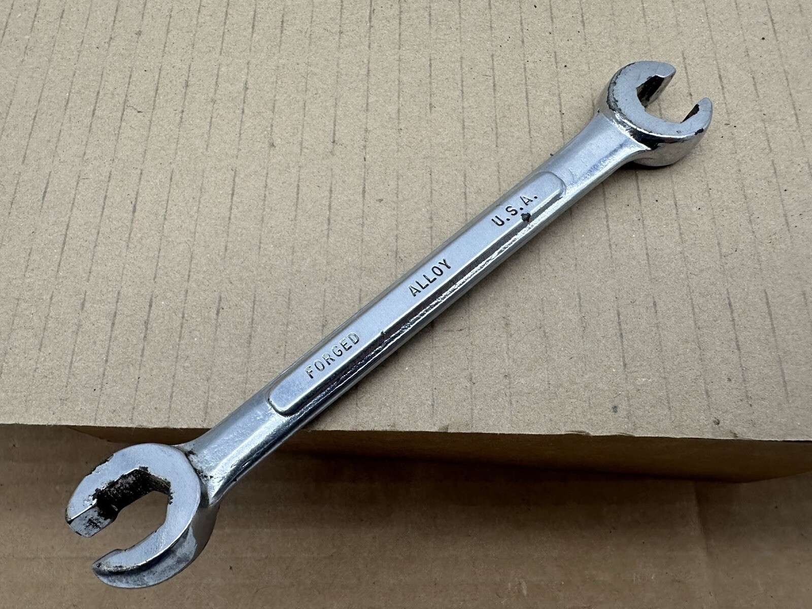 Vintage K-D Made In USA 2373 Flare Nut Wrench 13/14mm Hand Tool Open End