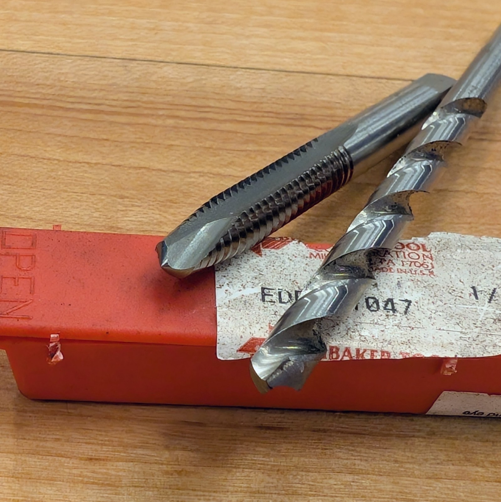 Tap & Drill Set Sharp! 1/4-20 Brubaker Spiral HS 2F №7 C-L HS USA Machinist!500