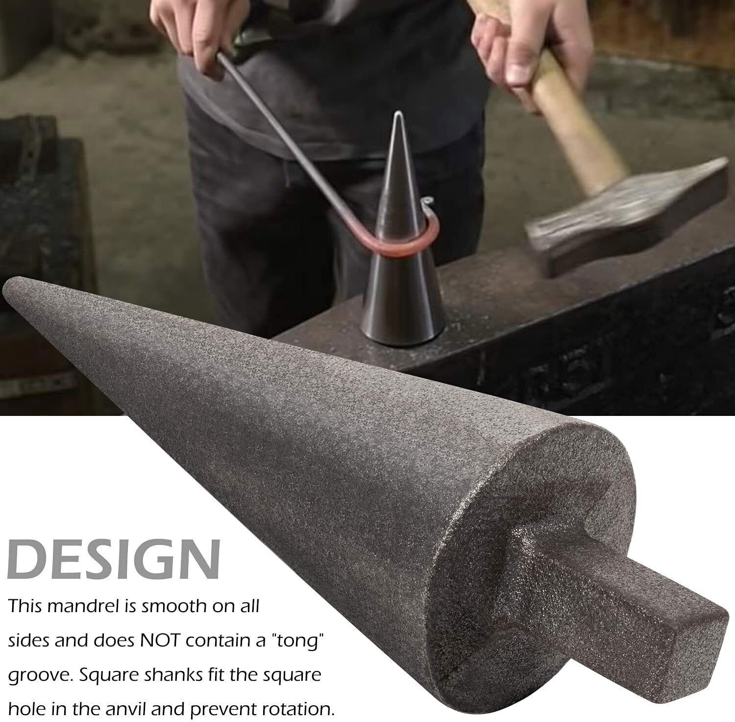 Blacksmith Anvil Mandrel Metal Forming Cone 1in Blacksmith Anvil Forge Vise Tool