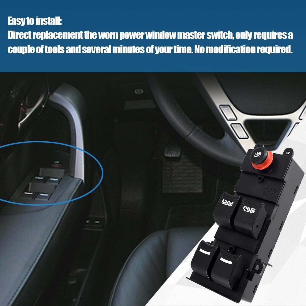 Power Window Master Switch Front Left Driver Side for 2007-2013 Acura MDX