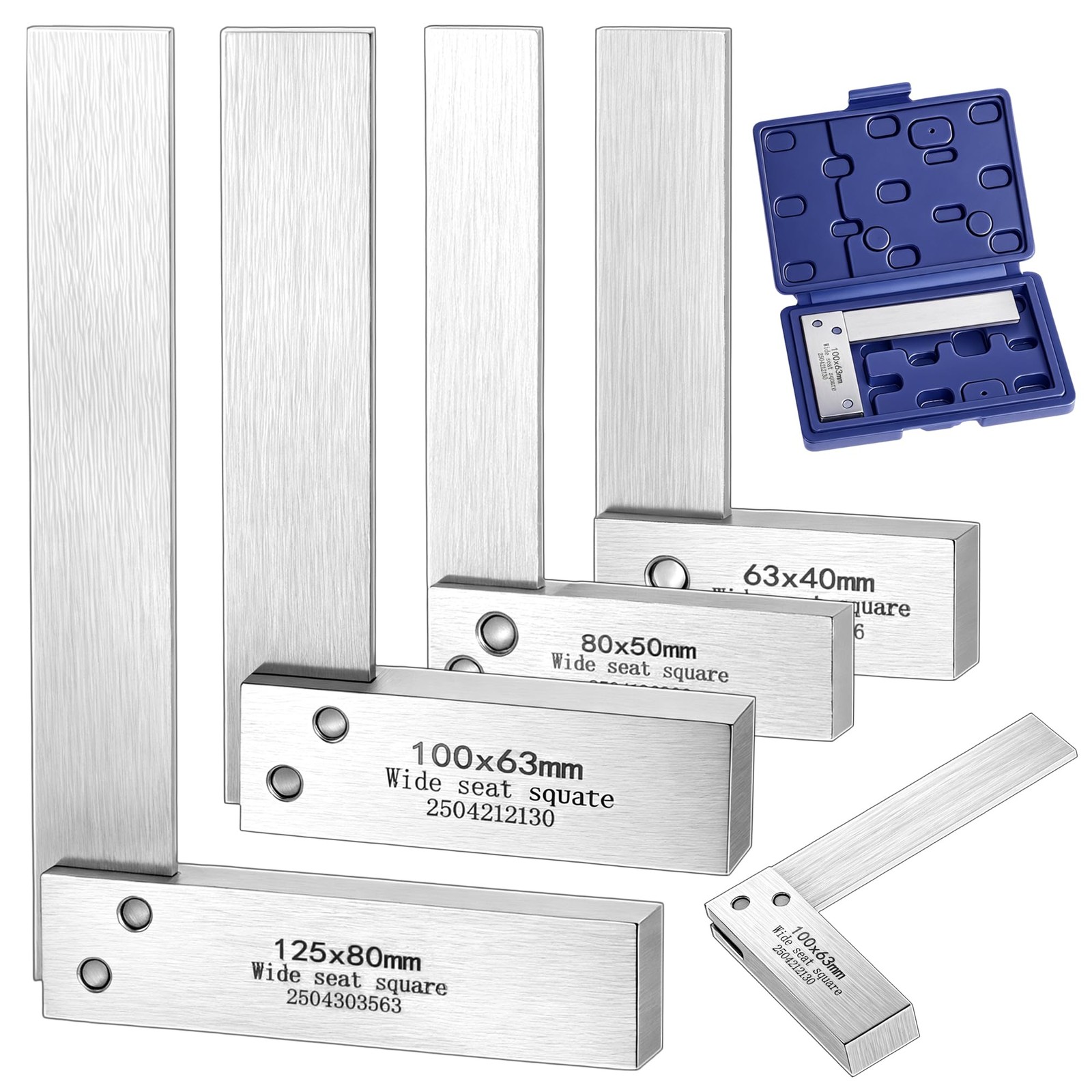 Frienda Machinist Square Set, 2″, 3″, 4″ and 5″, as shown in the picture
