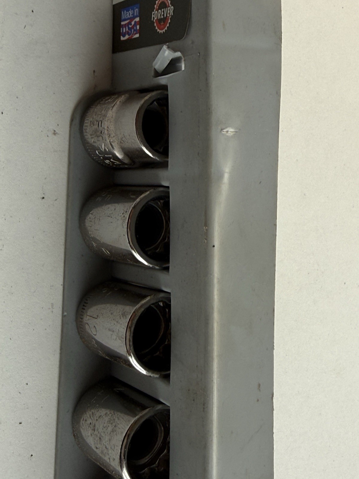 9 Piece. Craftsman 3/8″ Drive Metric Socket Set No.9-34442 Made In USA
