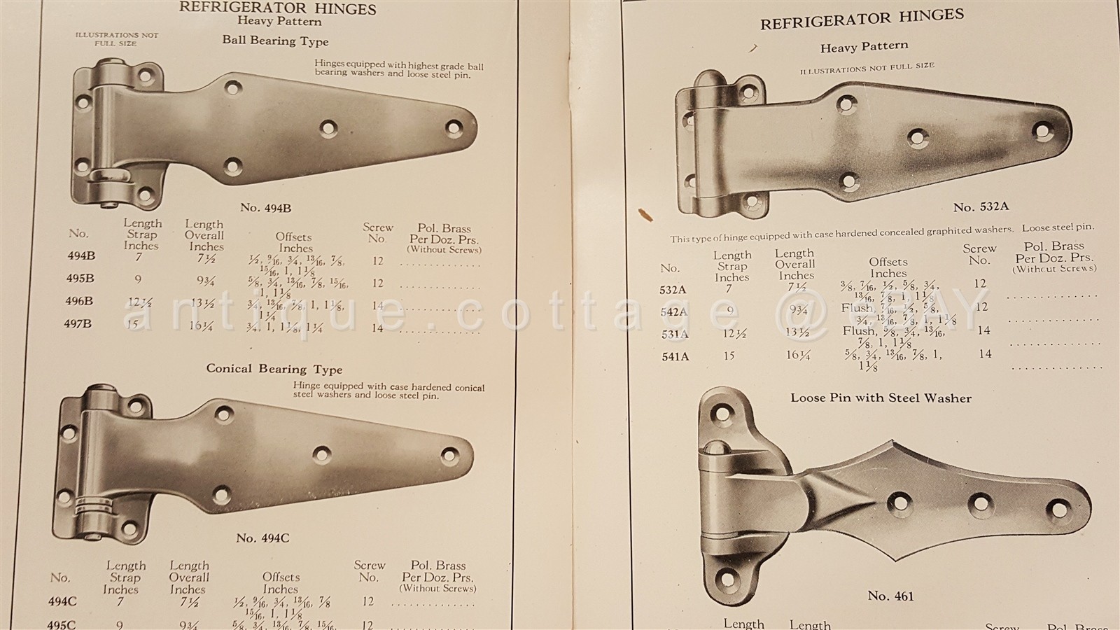 1920s antique DENT REFRIGERATOR HARDWARE CATALOG fullerton pa illustrated VGC