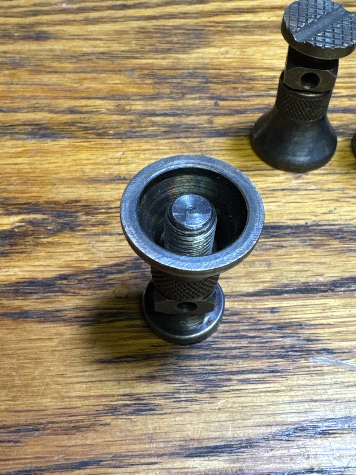 Matching Set If Three Machine Jacks. 1 1/2” Tall 1” Diameter.
