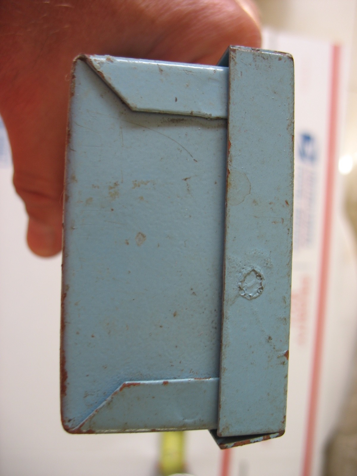 VINTAGE KAL TOOL METAL MINI-SOCKET TOOLBOX, SIZE:L;7.25″X2.75″X1.5/8″, USED, VAL