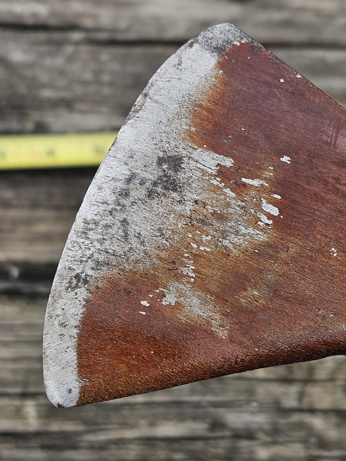 Vintage Norlund Axe Hatchet With Branded Leather Cover, Partial Sticker, Orange