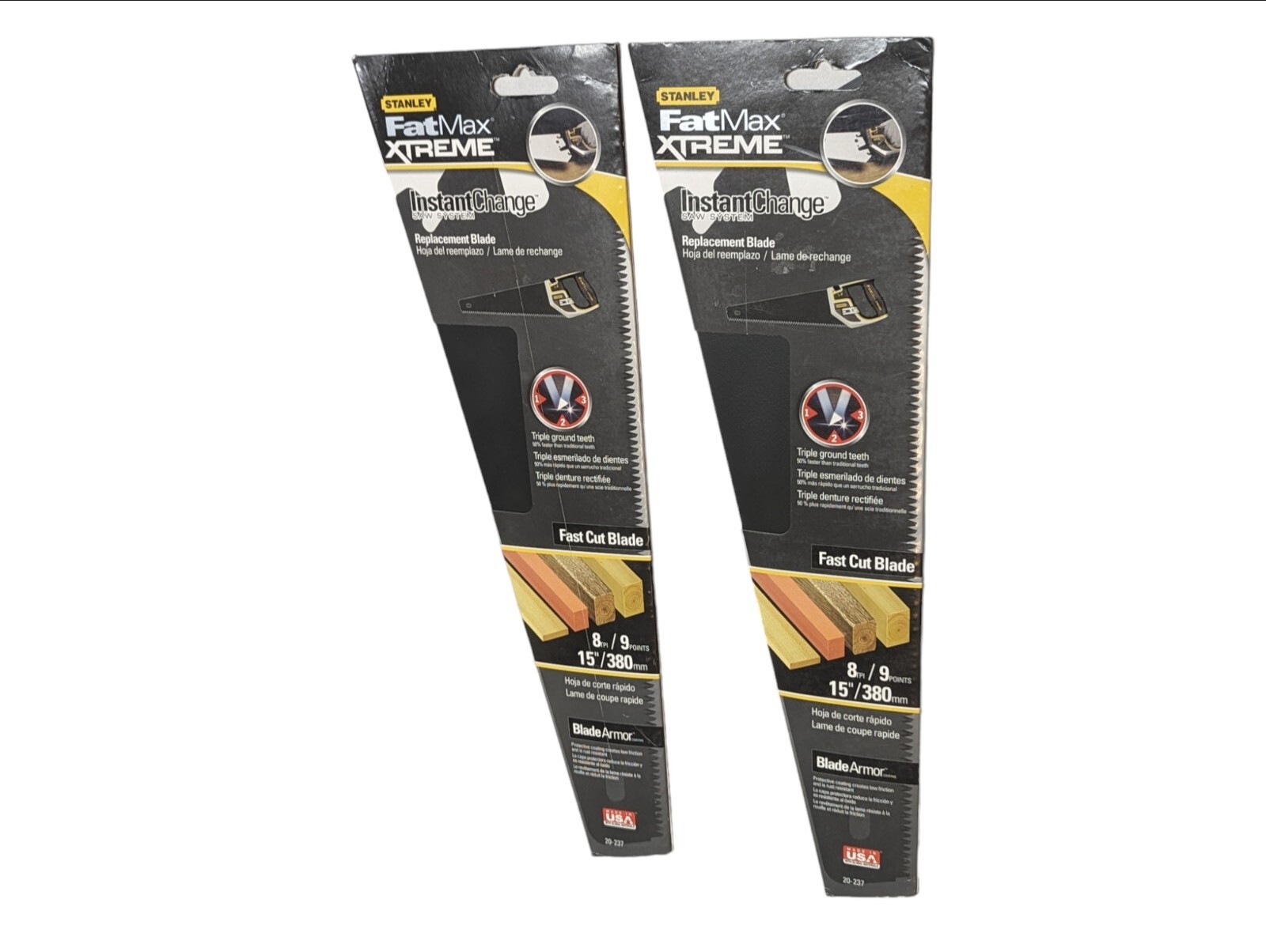 2x Stanley FatMax Xtreme InstantChange Replacement 15″ Fast Cut Saw Blade 20-237