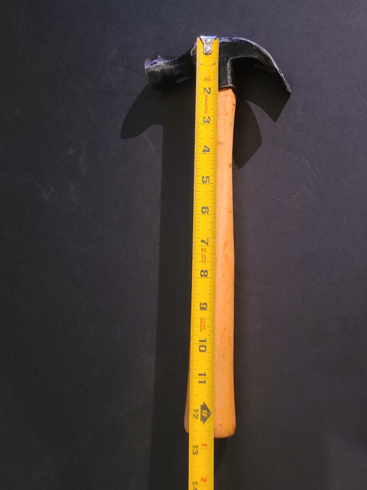 Vintage Drop Forged Hammer Made In Brazil Wooden Handle 12.5” Long