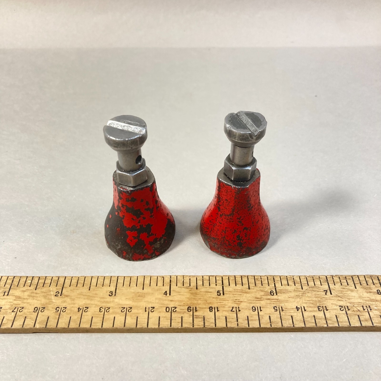 Machinist Jack Screw 2 Pc 2-3/4″ Adjustable V Notch Flat Head