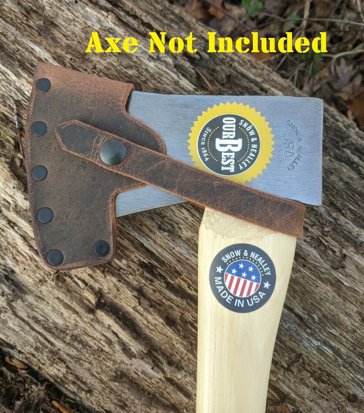 Snow & Nealley 2.25lb Boy’s Axe Buffalo Leather Sheath Mask (Axe NOT Included)