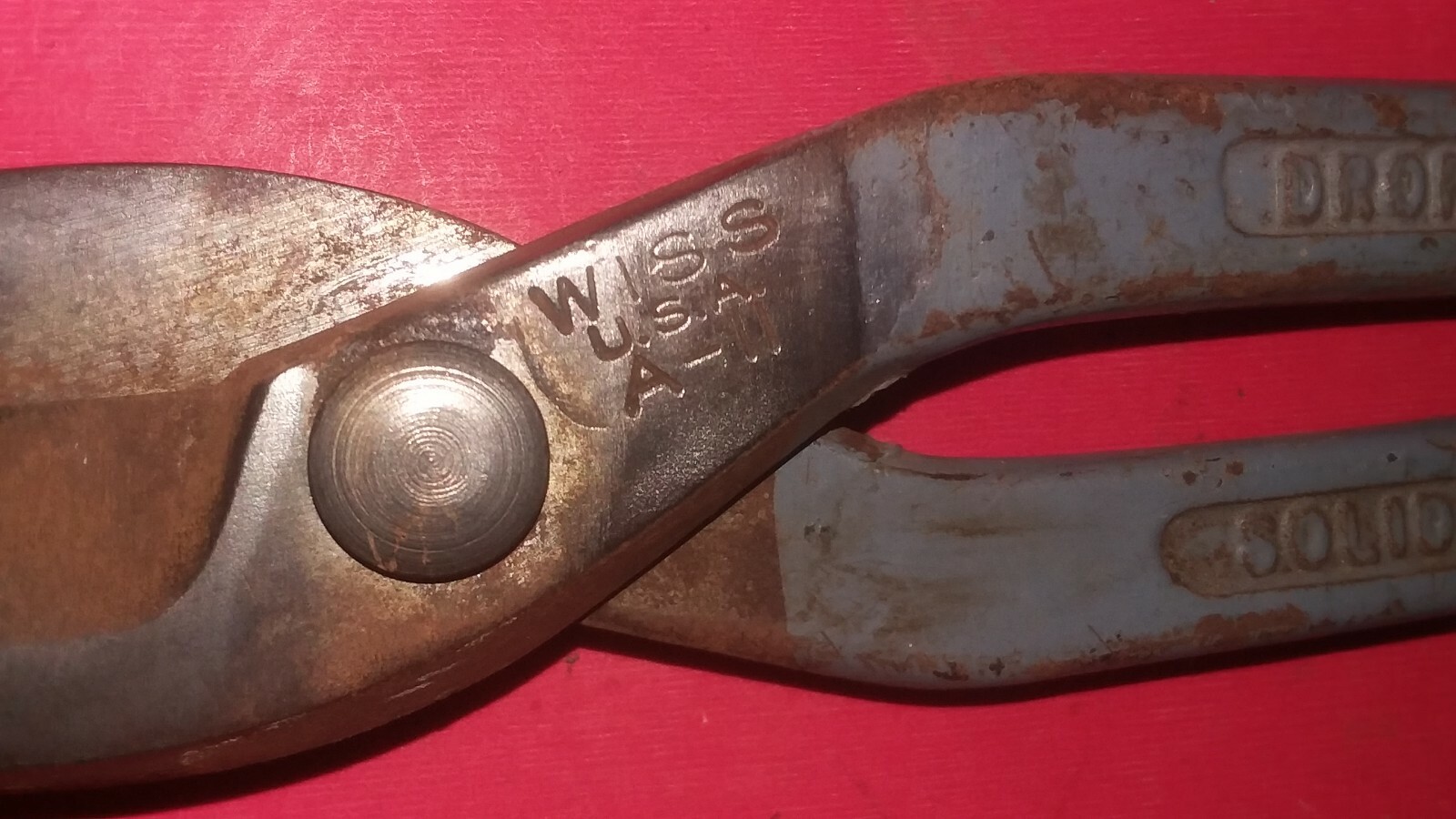 vintage tin snips wiss a -11 solid steel