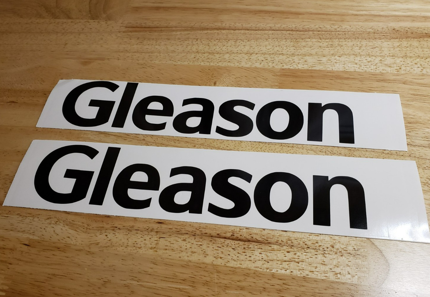 gleason grinding machine DECALS STICKERS Gloss BLACK 10″ (2) Fast USA