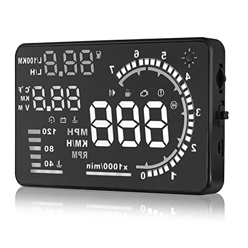 Car HUD, A8 5.5 Inches Head up Display Windshield Screen Display Head up