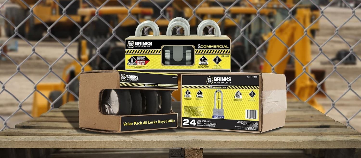 Weather-Resistant Discus Locks 4 Pack