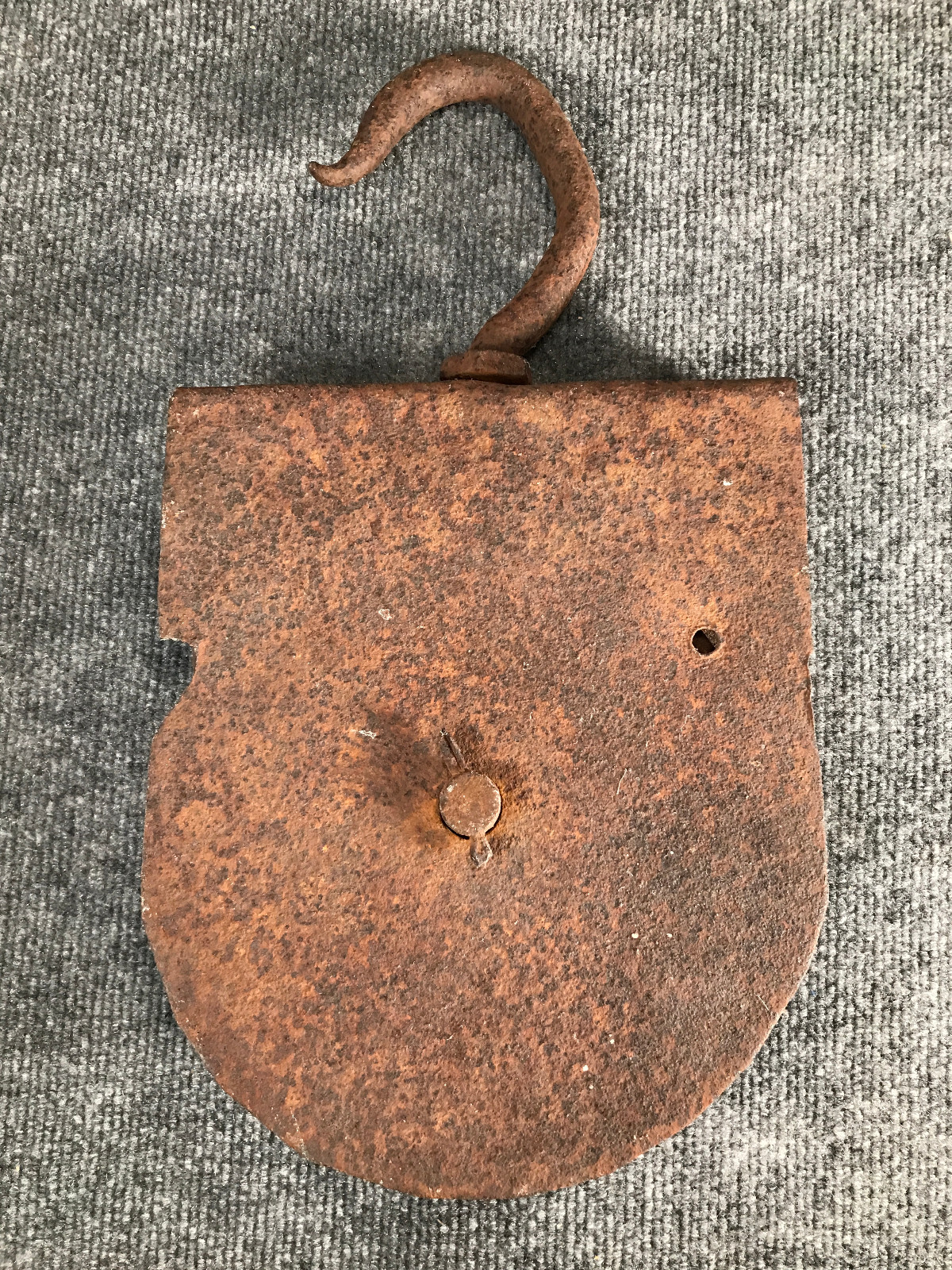 Vintage or Antique Pulley w Hook 8″ Single Rope Works Rusty Primitive Industrial