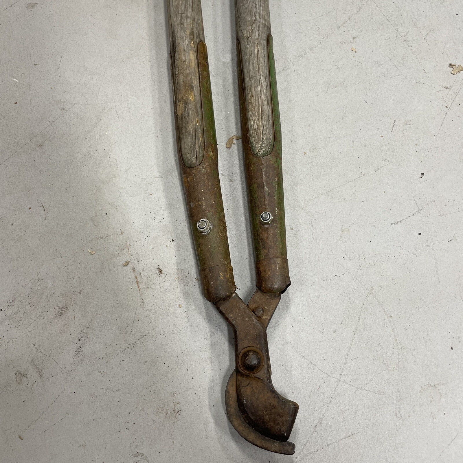 Vintage / Antique Clyde Cutlery? Loppers Pruners Wood Handle Old Garden Tool LN
