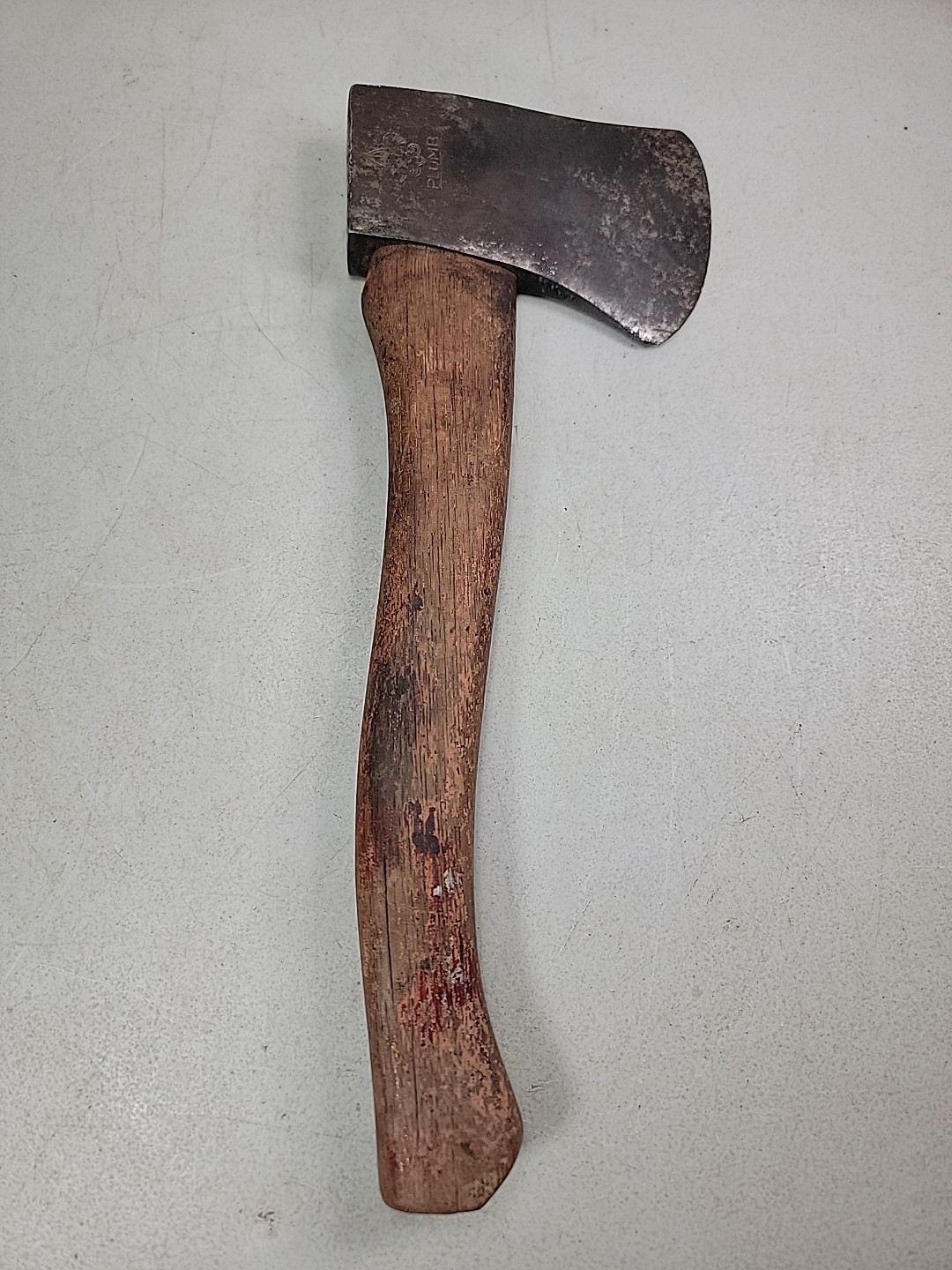 Vintage Plumb Boy Scout Axe Hatchet BSA 1lb 7oz With 12-1/2″ Handle (Back Stamp)
