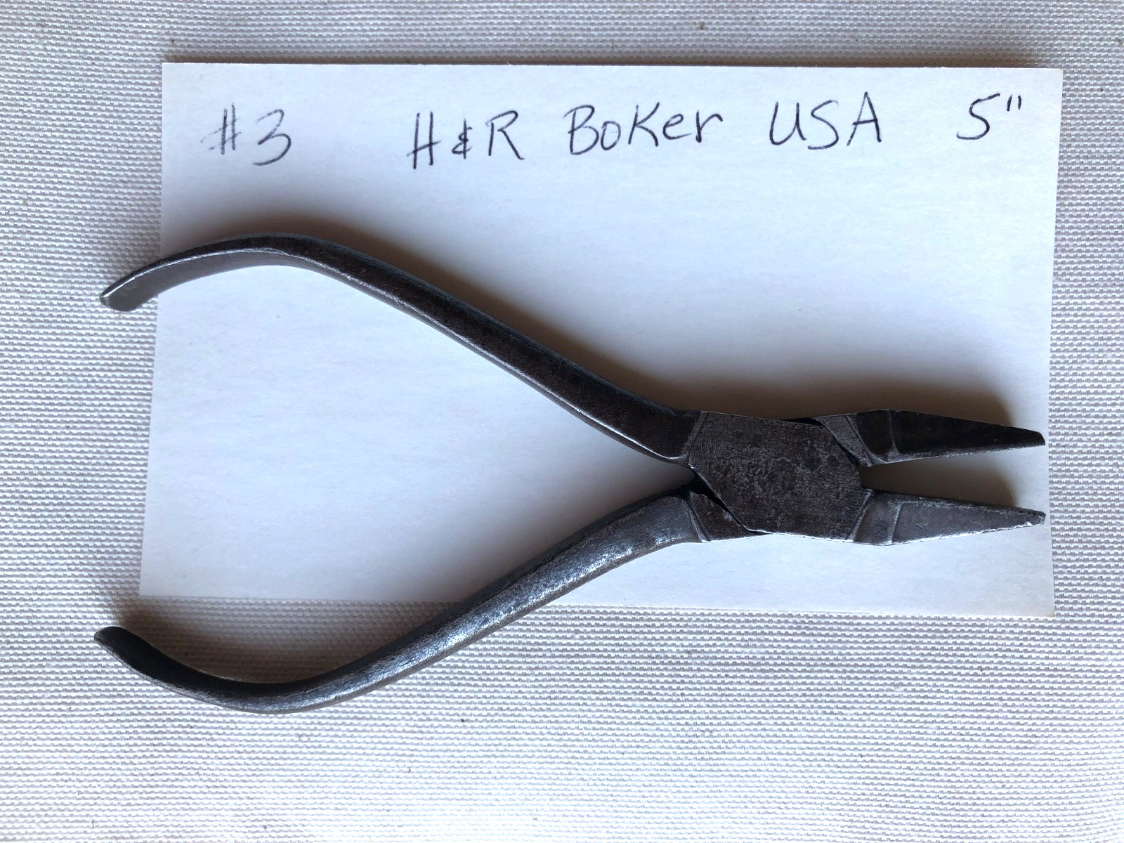 Vintage H. Boker Duckbill Pliers Flat-Nose 5” Made in the USA