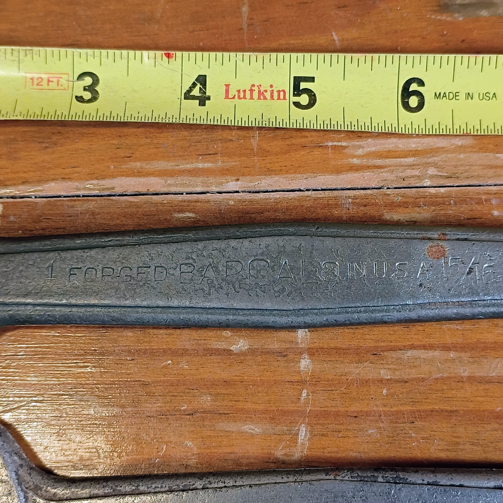Set Of 5 Vintage Barcalo Forged In USA Open Ended Wrenches 1″ To 5/16″