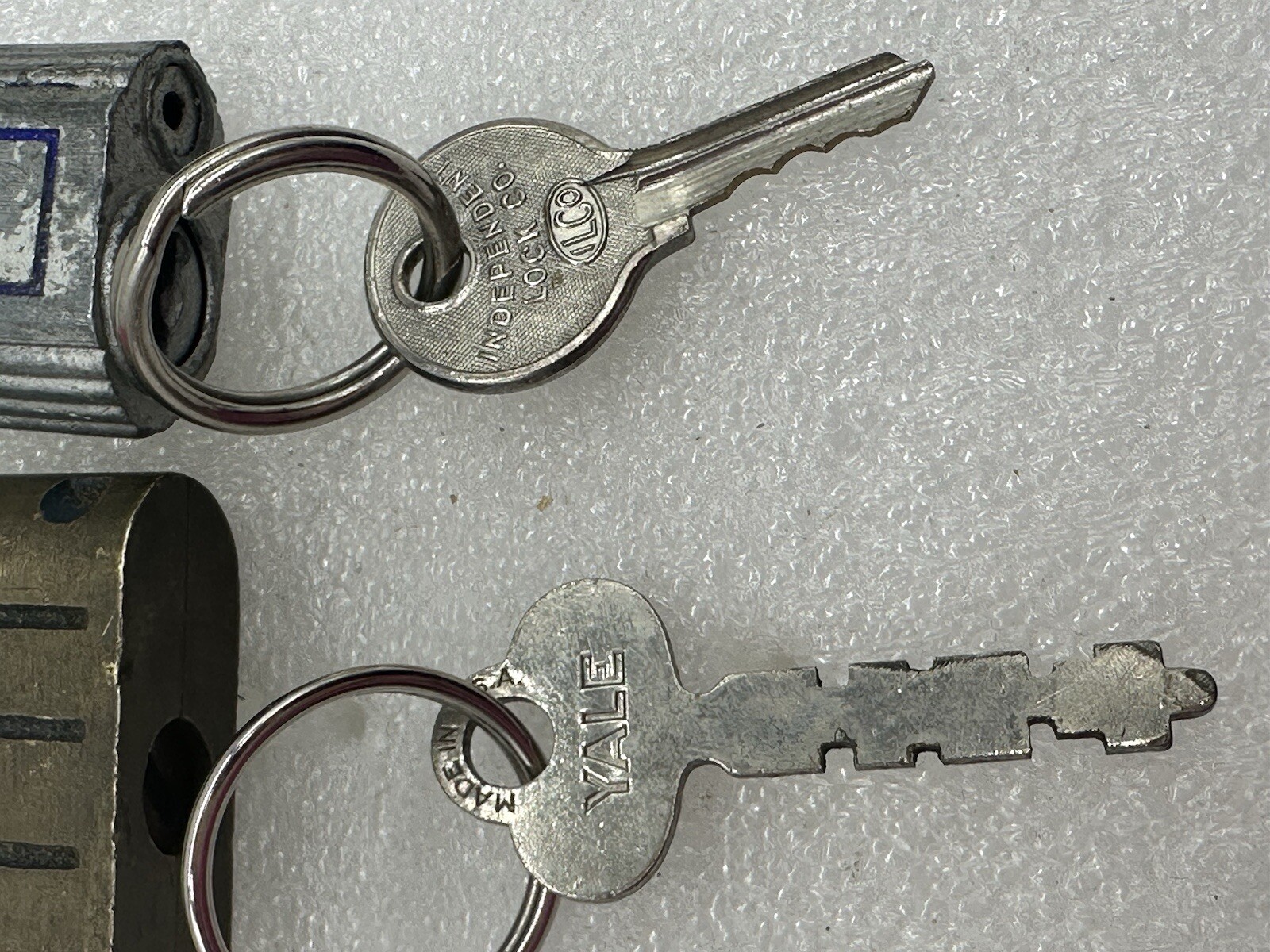 Vintage Padlocks Set Of 2 Victory And Hero With Keys 1.75″ and 2.5″