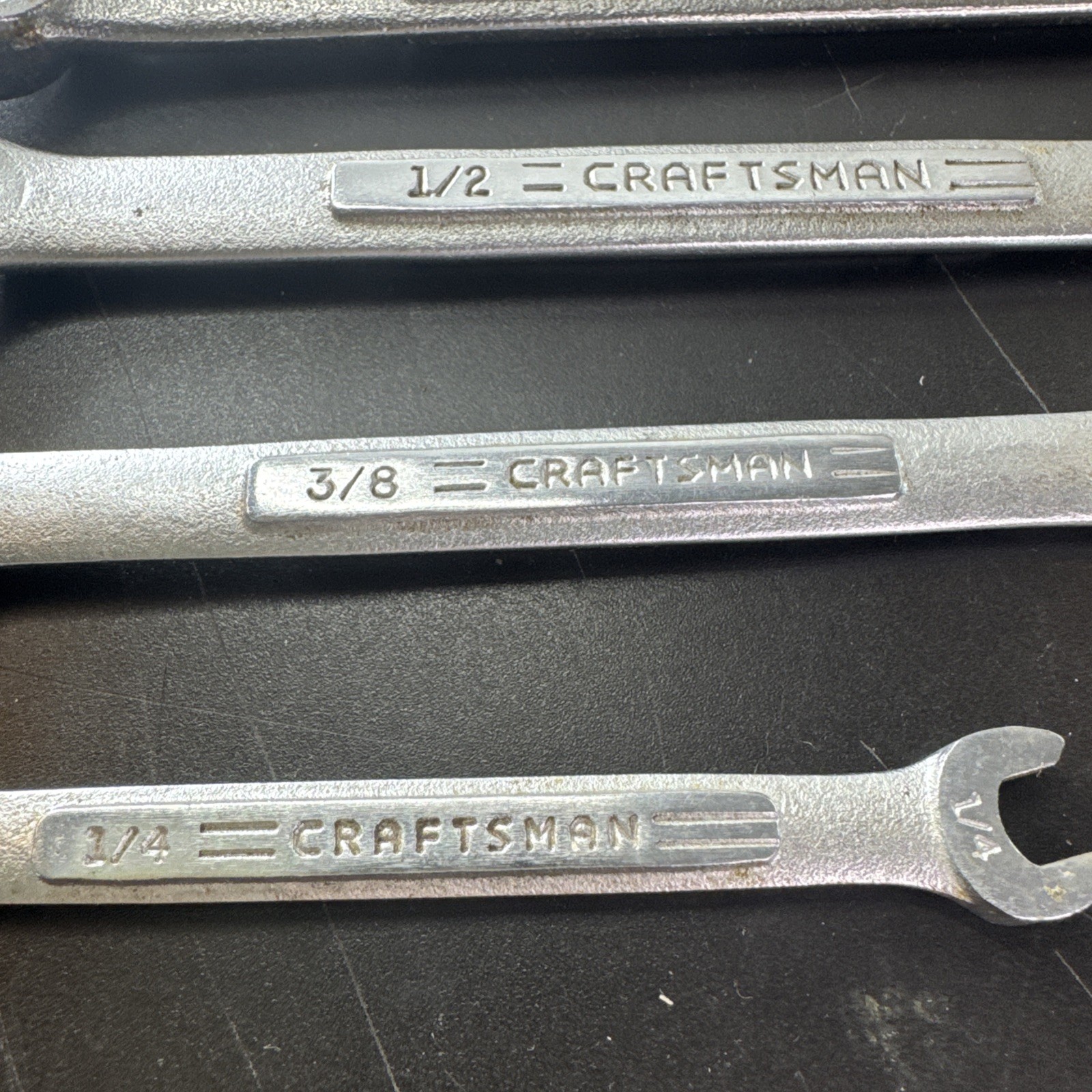 Vintage Craftsman SAE Combination Wrench Set 12 Point USA 1” to 1/4” 9pc VV VA