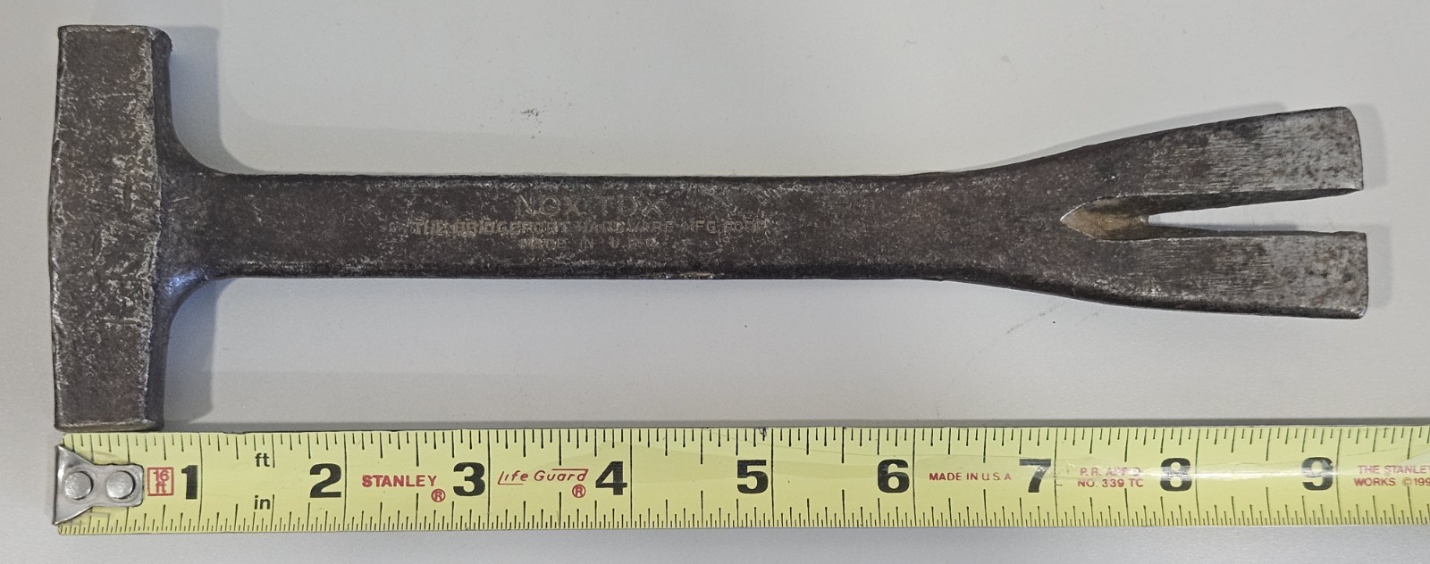 Bridgeport NOX TOX Pry Bar Crate Opener Hammer/Nail Puller 9” – FREE SHIPPING!
