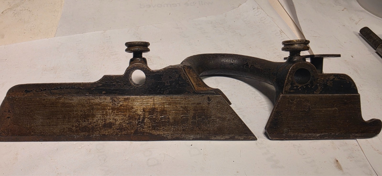 Stanley #45 Combination Plane Type 7B Floral Motif Slotted Thumb Screw 1901-1906