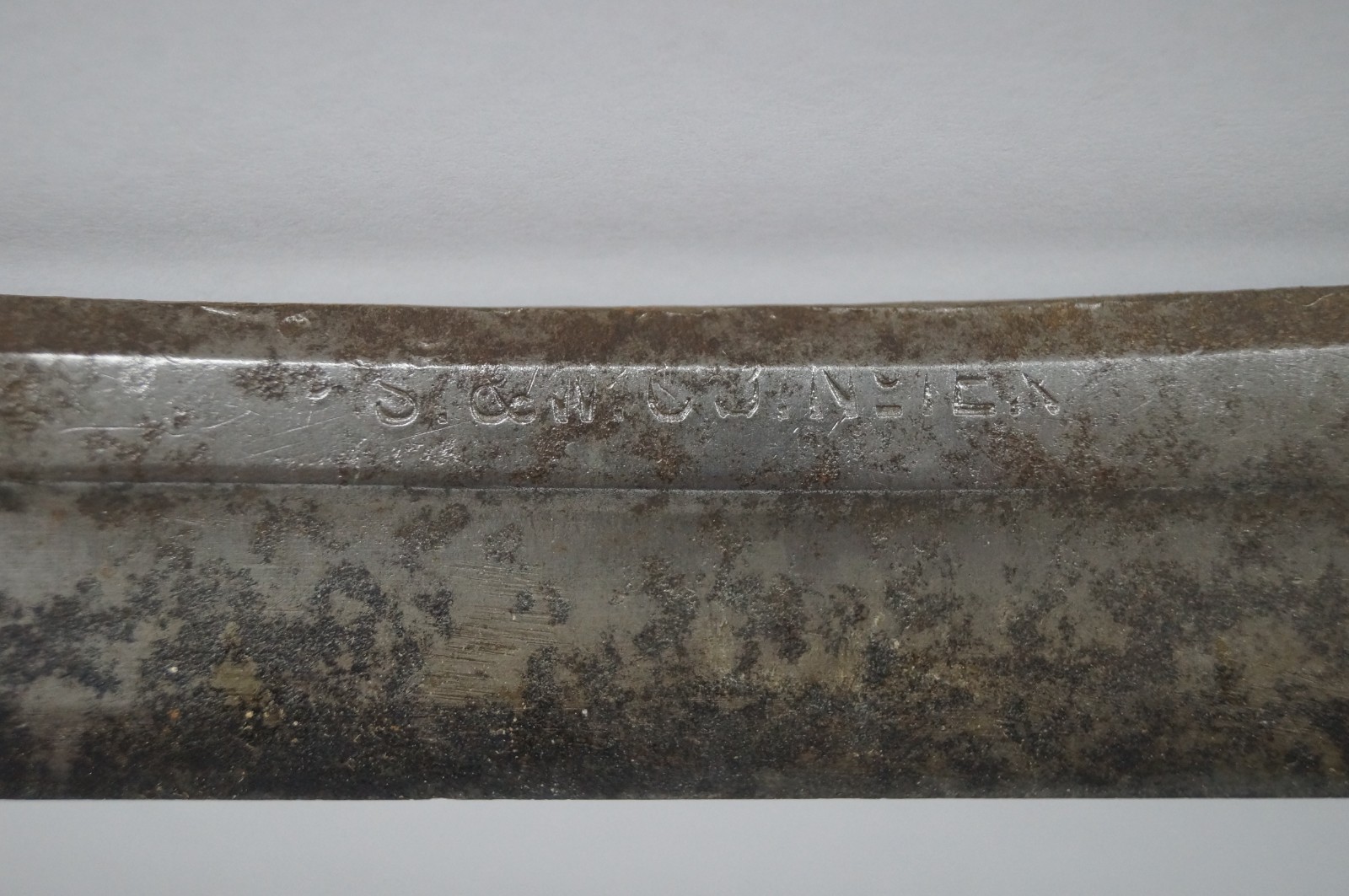 P. S&W Draw Knife No. Ten 10 Blade 8″ Antique Vintage Unrestored READ B322