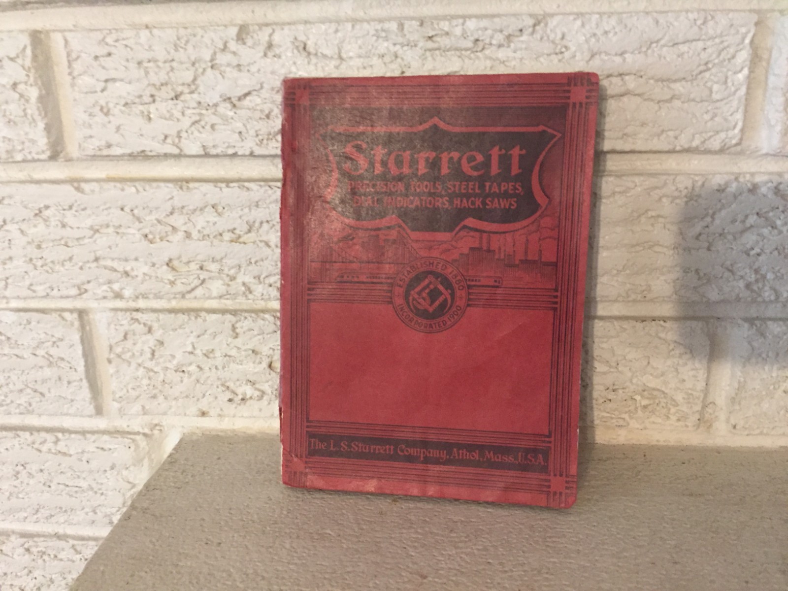 Vintage 1938 Starrett Precision Fine mechanical tools Athol Mass #26