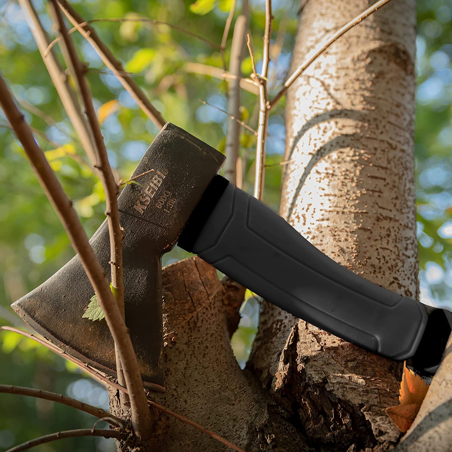 Wood Axe, 274151 Small Outdoor Camp Hatchet 14 Inch for Splitting and Kindling W