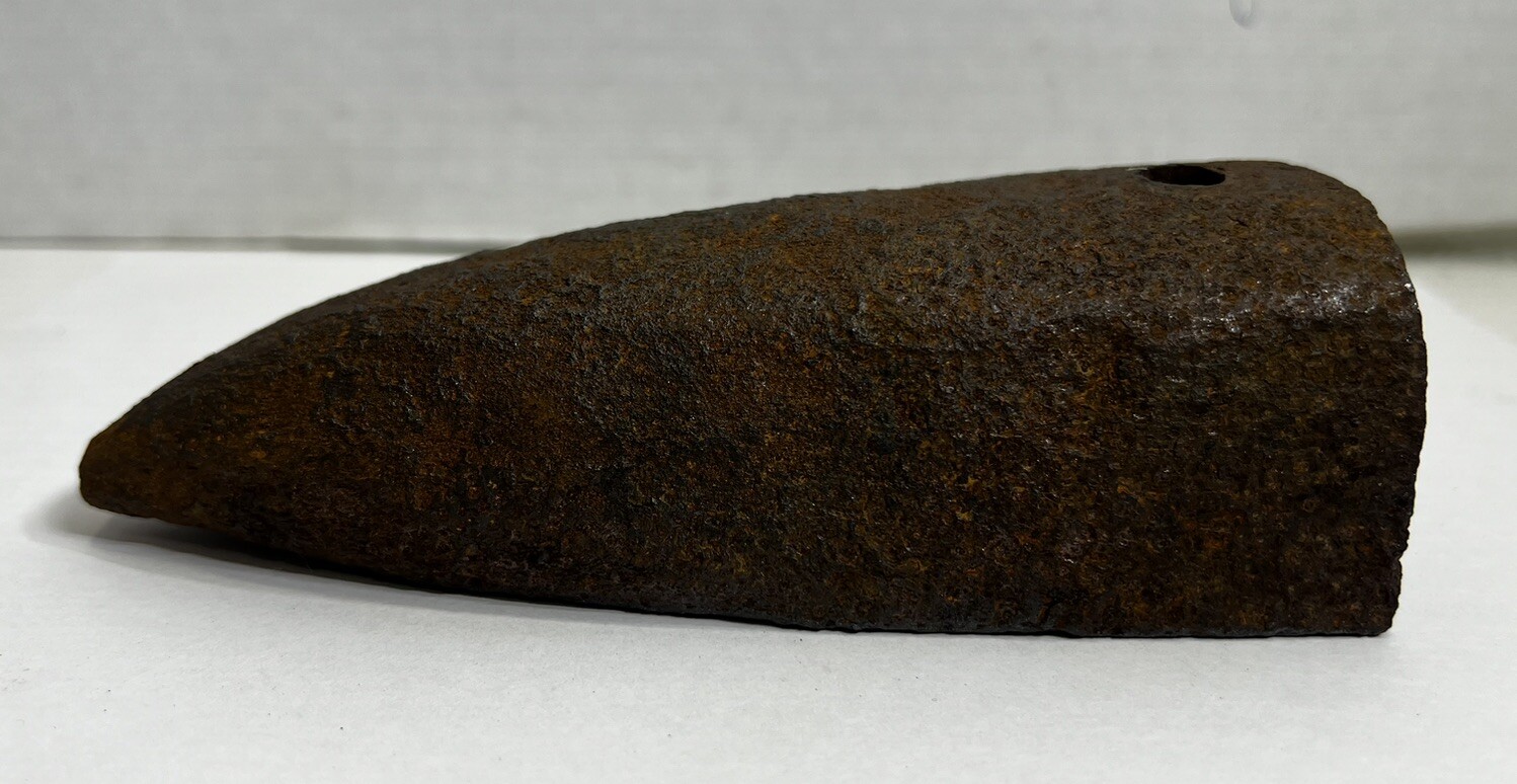 Antique Unbranded Lead Slug Iron with Wooden Handle 8.5″ x 3.5″ SEE PICS