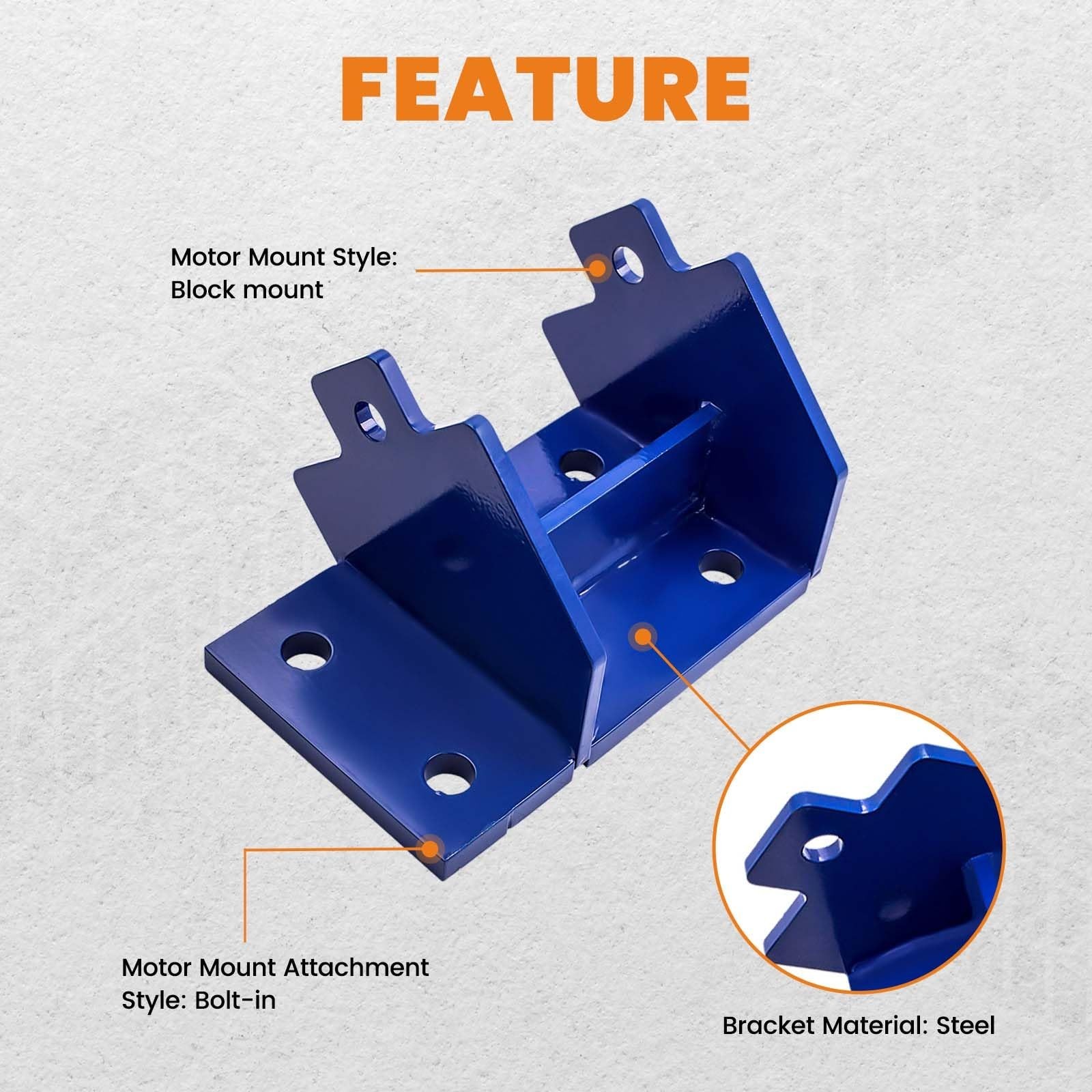 maXpeedingrods Motor Mount Conversion Kit for 6BT Cummins Engine 1973-1991, f…