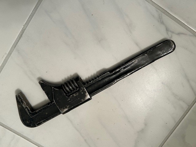 Vintage, FAIRMOUNT CLEVE Adjustable Pipe Monkey Wrench, 11” Long