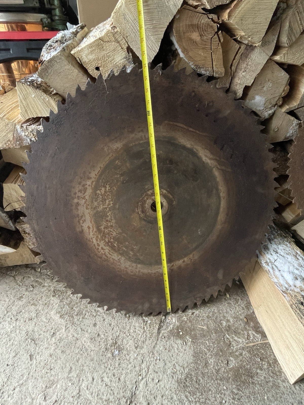 Large Sawmill Buzz Saw Blade 29″ Dia 1-3/8 in Hub