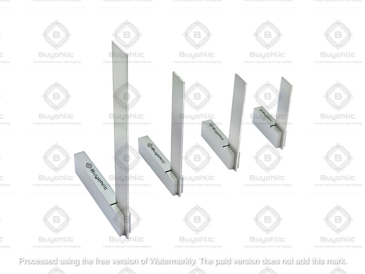 Set of 4 (2″, 3″, 4″ & 6″)Steel Machinist Try Square DIY General Woodworking-USA