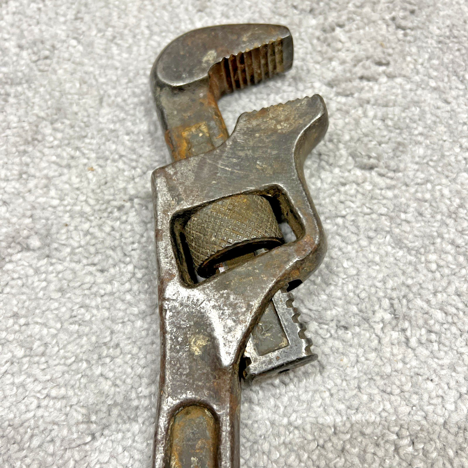 Vintage Lawson Steel Pipe #14 Wrench Drop Forged Offset Buffalo NY USA Made