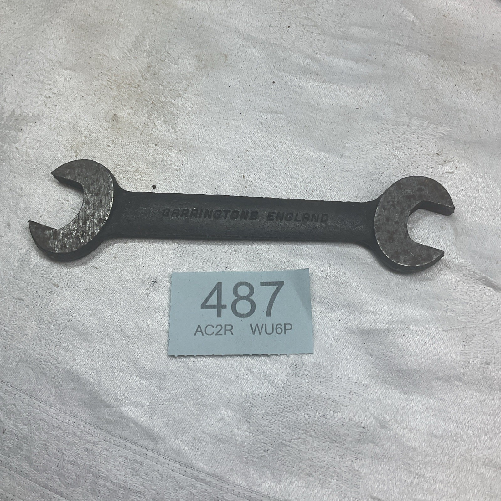 VINTAGE GARRINGTONS BLUE DIAMOND SPANNER WRENCH 3/8 5/16 W TOOL KIT IMPERIAL OLD