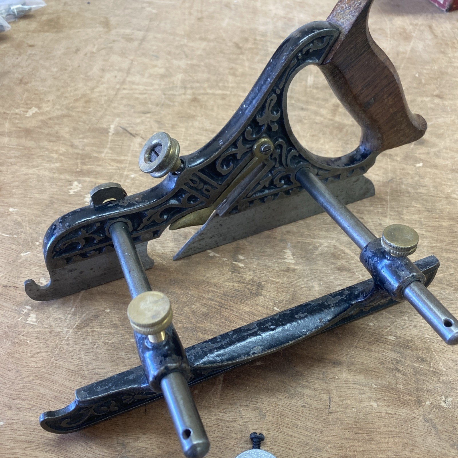 Stanley No. 43 Miller’s Patent Plow Plane Type 4 W/ Fence & Tap Die Set⁠
