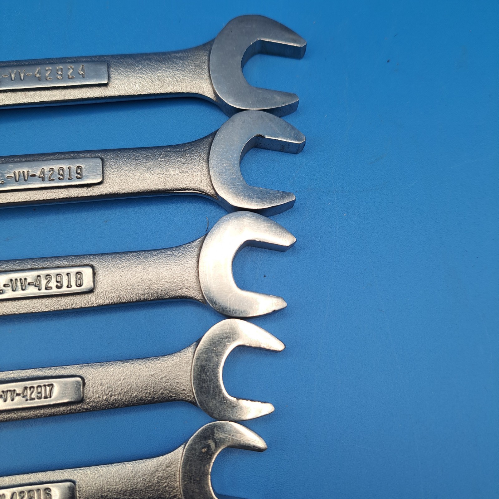 10 Craftsman 7mm-16mm Combination Wrenches, all USA Mfr Code -VV- except 10mm