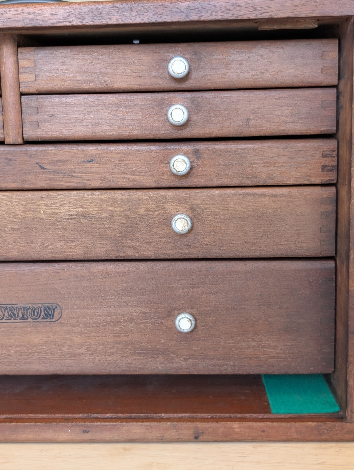 Union Engineers 7 Drawer Vintage Tool Makers Cabinet