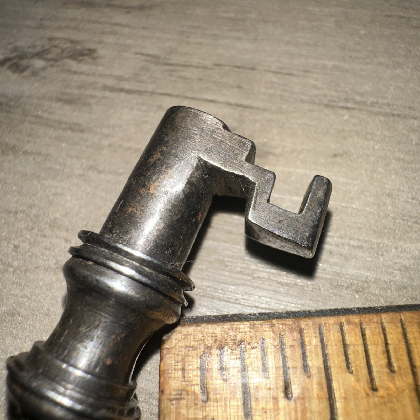 Antique Hollow Barrel Skeleton Key Unique Tip Design. Legit Antique Key #12