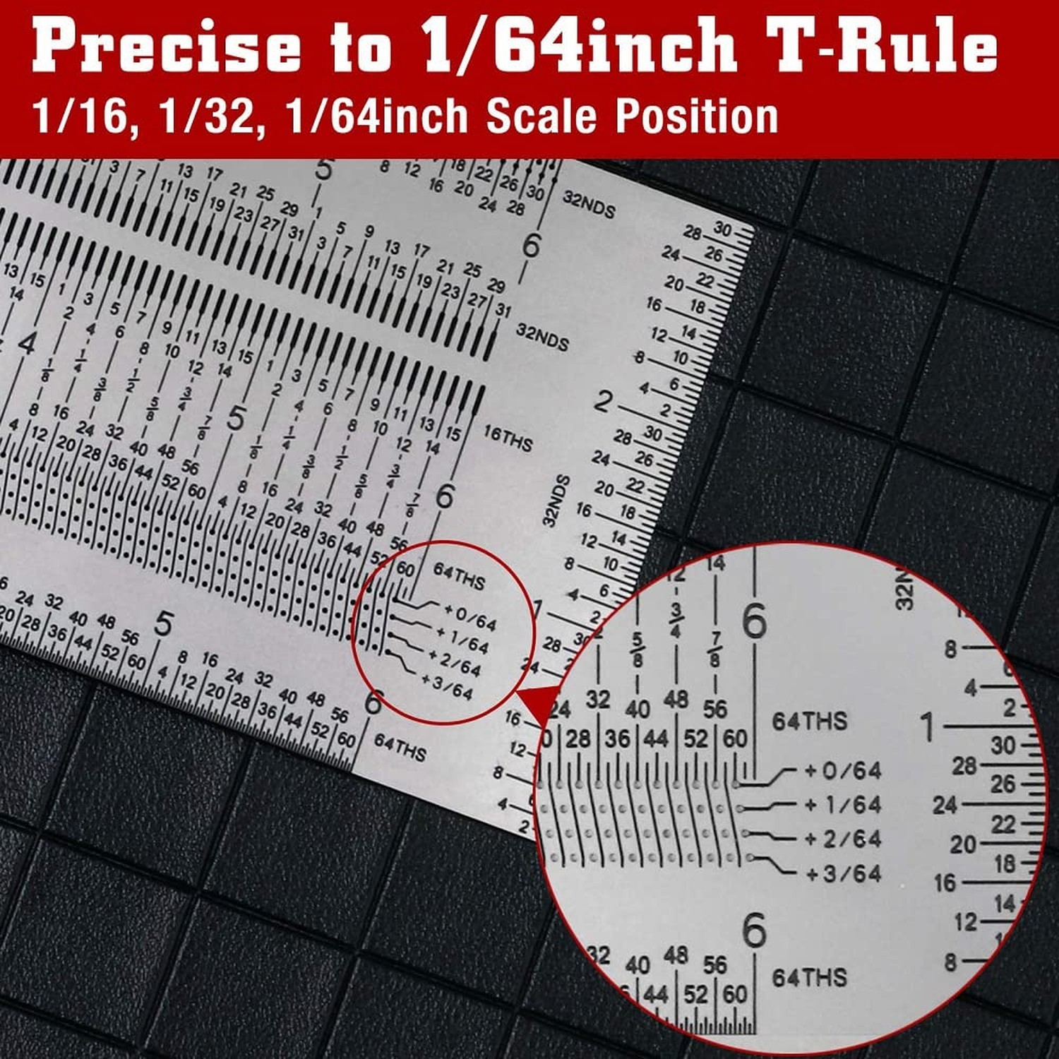 12 Inch T-Rule, Precision Marking T Rule, Woodworking T Square Ruler, Stainle…