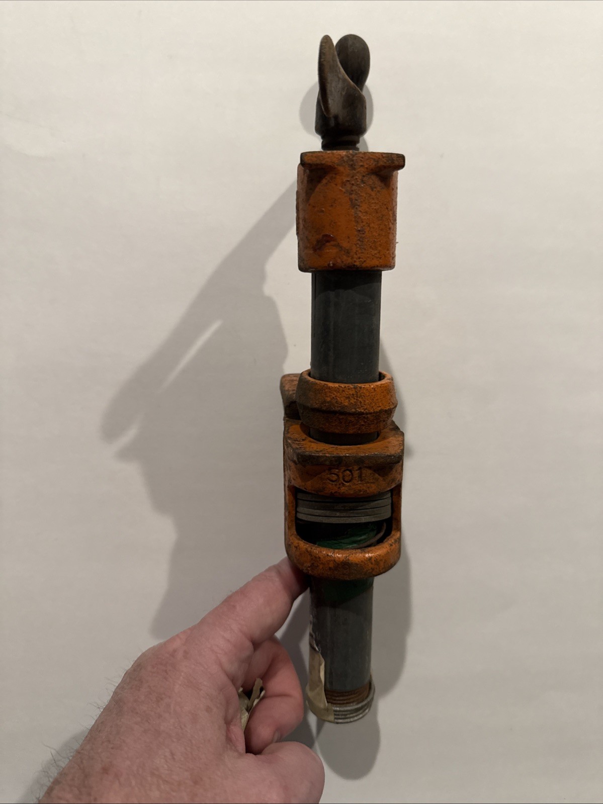 ANTIQUE CAST IRON BAR CLAMP VISE HEAVY DUTY RARE 11.5“ Inches Long