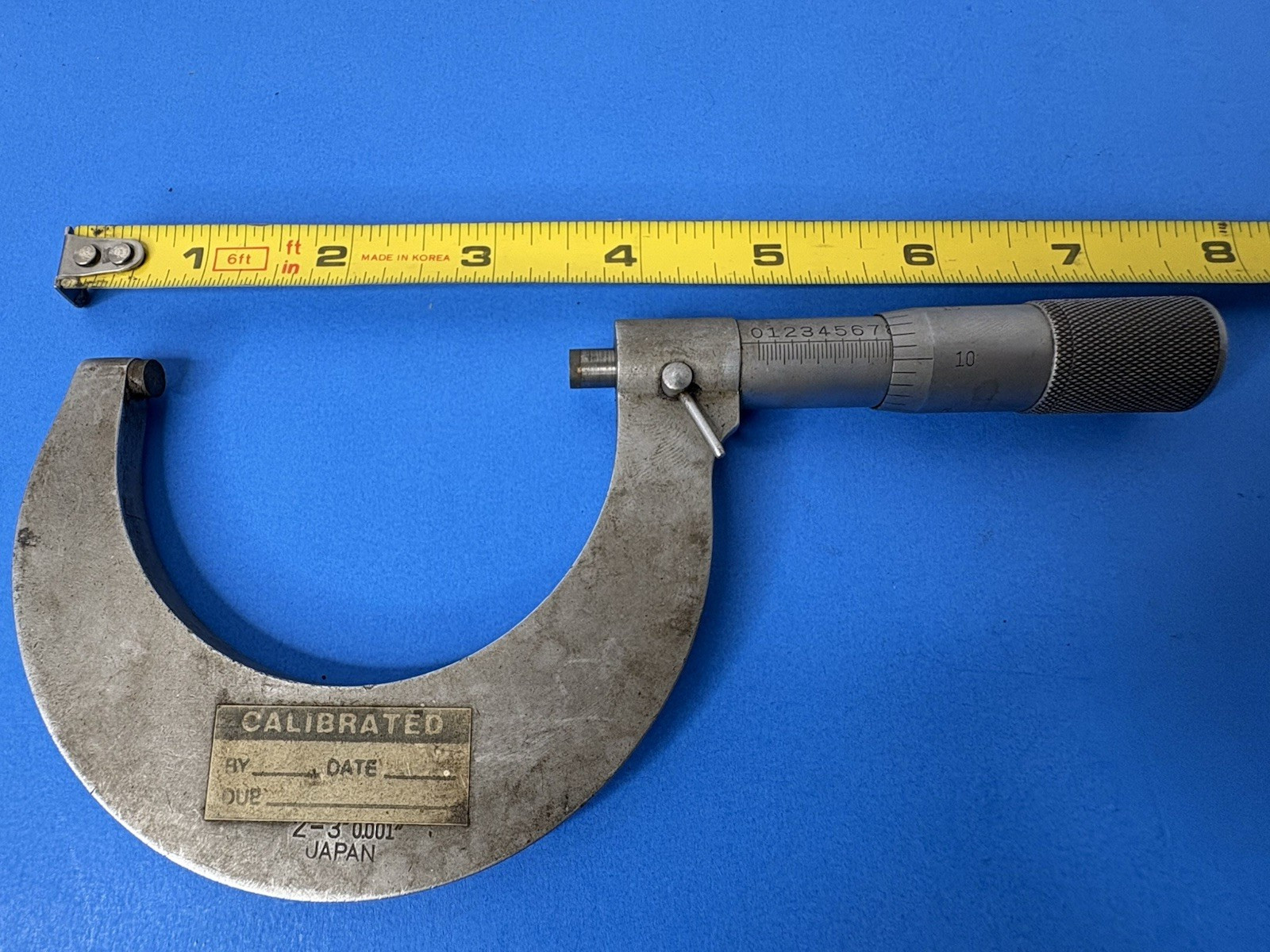 HUGE FOWLER NSK Outside Micrometer Set Machinist Tools Vtg Made In Japan