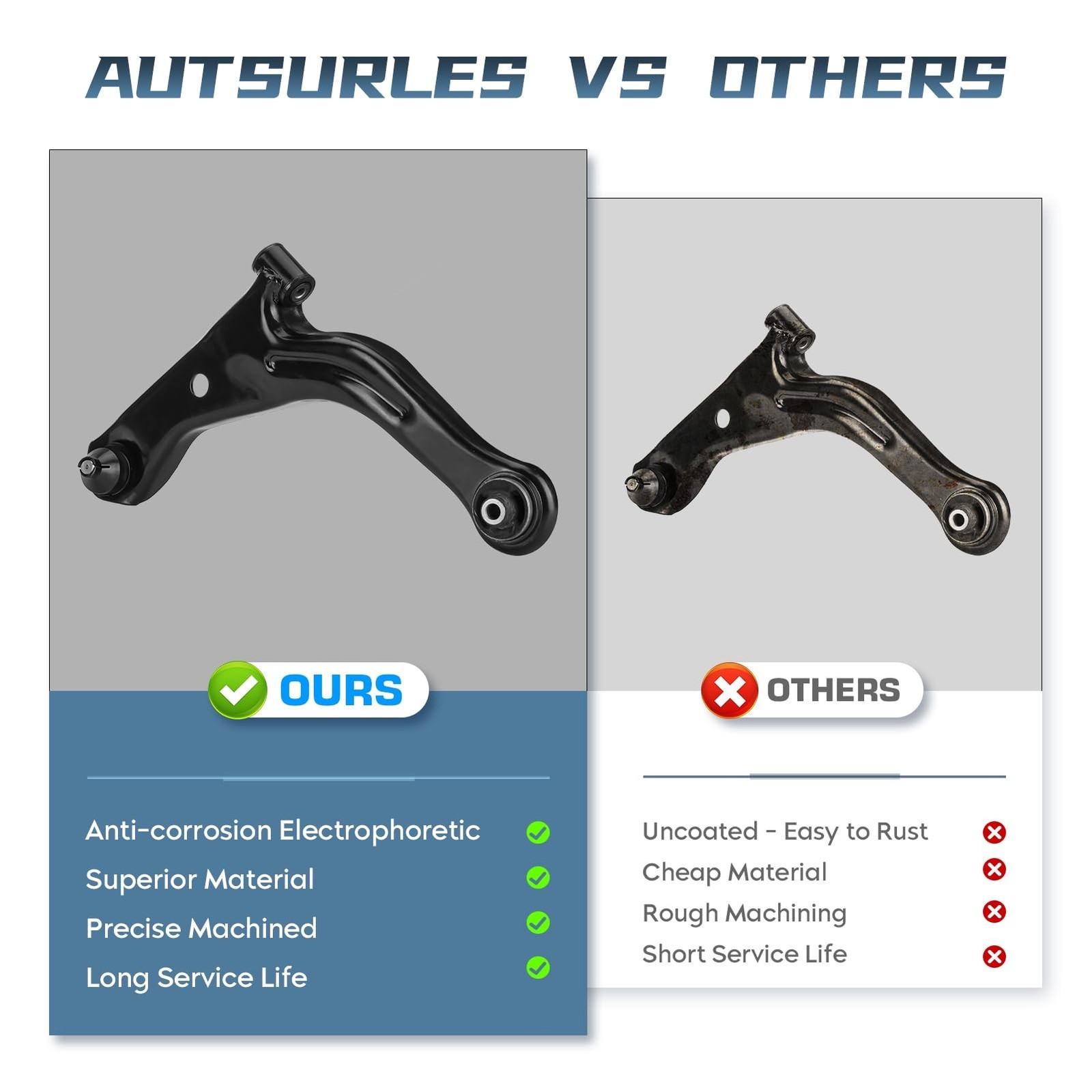 Front Lower Control Arm with Ball Joint for Ford Escape Mercury Mariner Mazda…