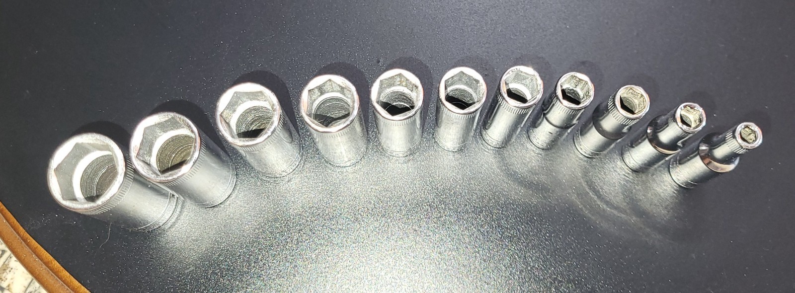 CRAFTSMAN METRIC 1/4″ Drive DEEP 6 Point Socket Set 11pcs 4-14mm -V- Series USA