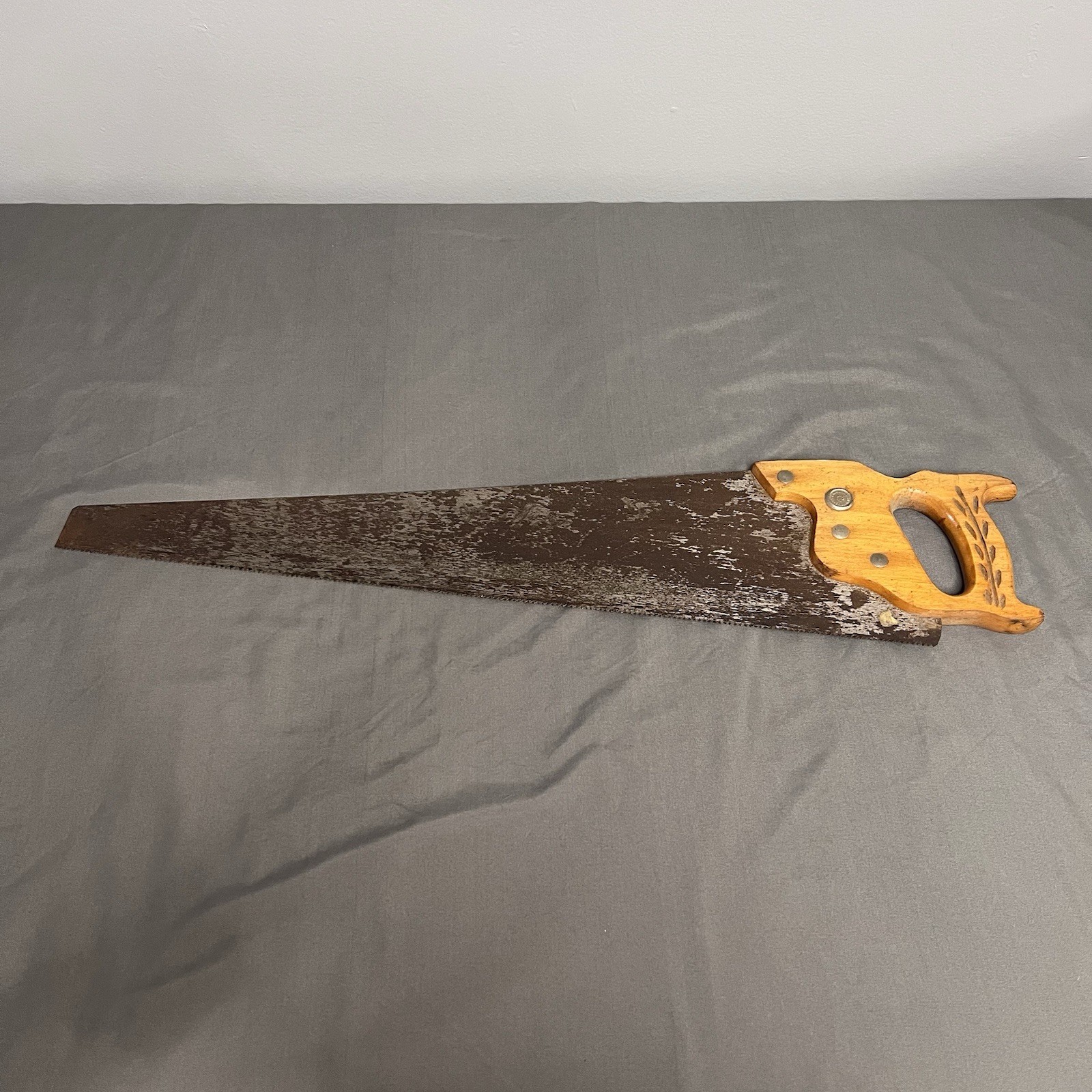 VTG Henry Disston & Son Keystone Handsaw 28.5×6” Blade 25” Made In USA
