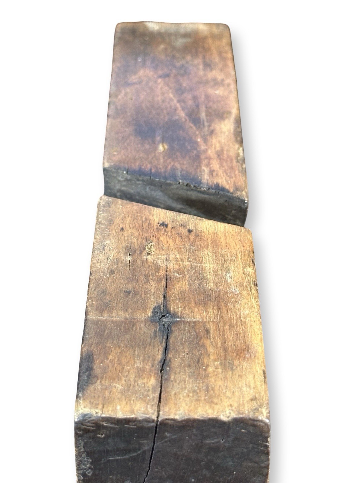 Antique Wooden Skewed Rabbet Plane Joinery Tool 19th Century Woodworking.