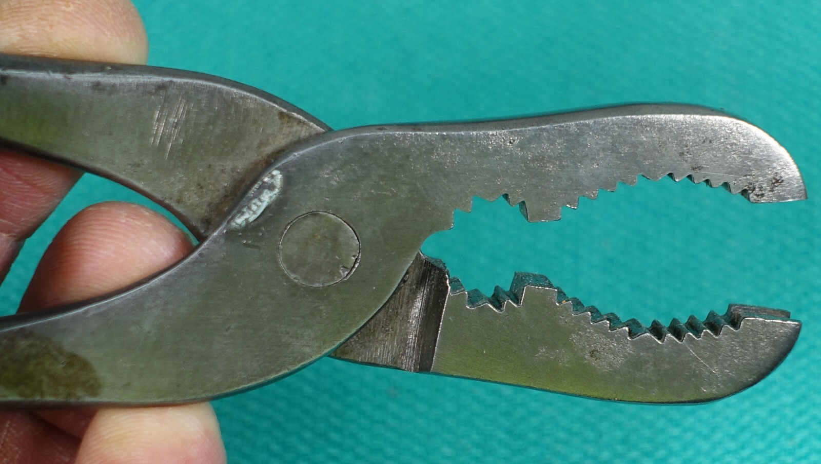 Wm. Schollhorn Co. WS Co. # 7 Gas/Burner Pliers w/ Flathead Handle Rare Antique